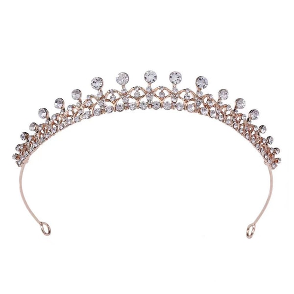 Rhinestone Crown Bridal Crown Bröllop Tiara Legering Hår Accessori Silver One size