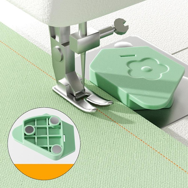 Magnetisk sömguide för symaskin, Universal Gauge Edge Locator Home New green 1pcs