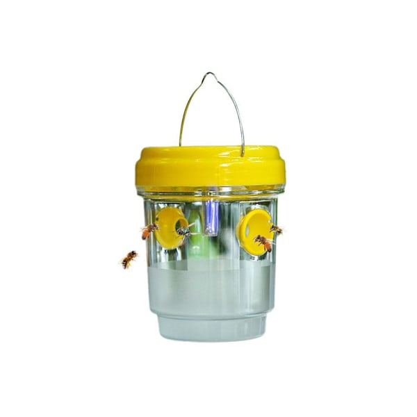 Solardriven getingfälla lampor Vattentät Utomhus Hängande Fälla Bi Hornet! yellow onesize