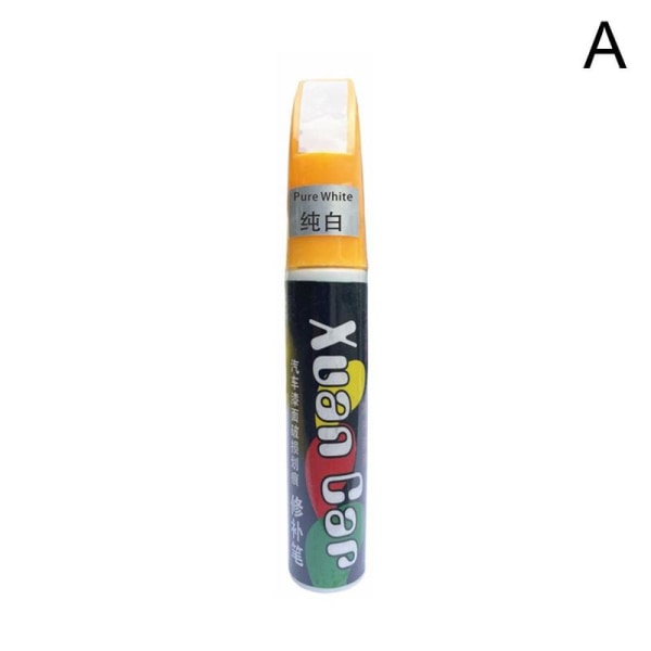 Bilfärg Fix Penna Autolack Reparation Borsta upp Scratch Tool DIY Re white One-size
