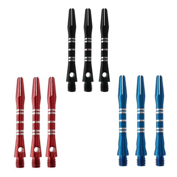 3st/ Set Aluminiumlegering Dart Skaft graverad pil Lång stång stan blue null