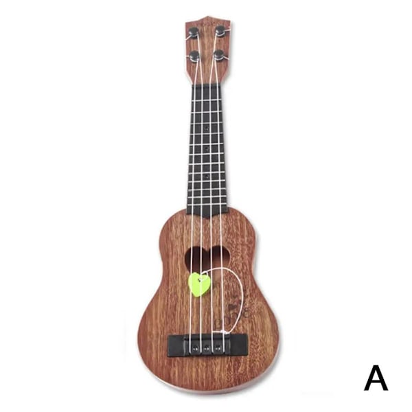 Mini Ukulele för Barn Leksaksgitarr Pedagogisk Musikleksak Gitarr Nybörjarinstrument I0n6 khaki one-size