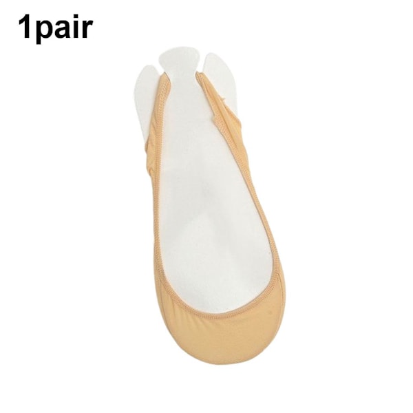 Silikonstrumpor för kvinnor, halkfria, osynliga, grunda, söta och tunna strumpor med A1j3 skin one size 2pcs