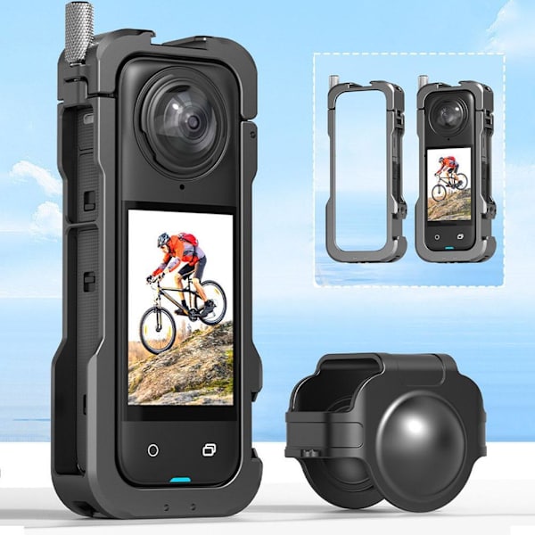 Metall Kaninbur Skyddsram För Insta360X4 Kameratillbehör 