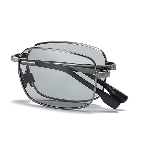 Polariserade fotokromiska solglasögon för män UV400 Sportkörglasögon ST blackB foldable