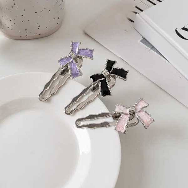 Hårnål Metall Rosett Personlig Design Lätt Lyx Hår D2E0 Tillbehör S5 N5K2 White One size