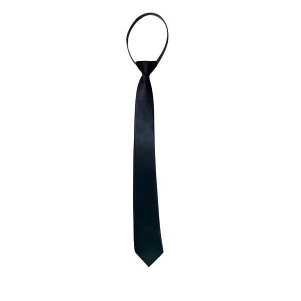 Zipper Tie Black One-pull smal version av den brittiska trenden Fo blackD 36*8cm