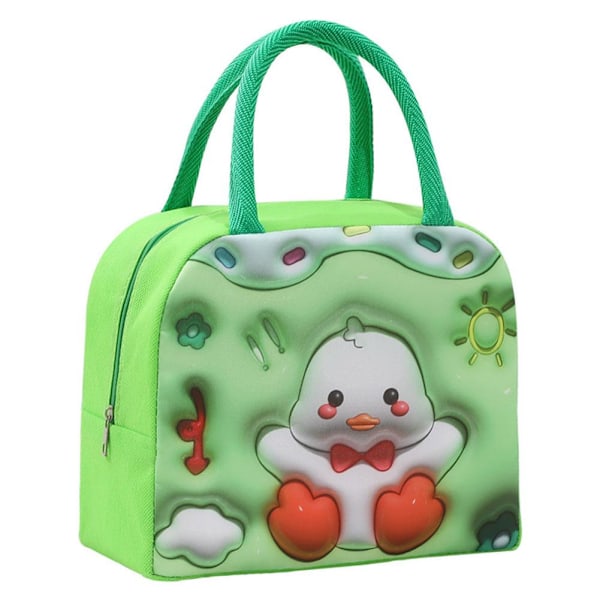 Picknickväska för utomhusbruk, handhållen Bento-väska, isolerad väska, lunchlåda, förvaringsväska med lunchväska U1w0 Green 1pcs