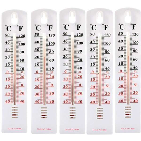 5 st Rumstermometer Inomhus Utomhus Termometer Analog Rum Inomhus Kontor-