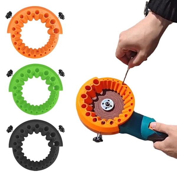 Vinkel Slipmaskin Borr Slipverktyg för 2-13mm Borrar Power Gri Orange 1pcs