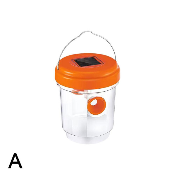 Solardriven getingfälla lampor Vattentät Utomhus Hängande Fälla Bi Hornet! orange onesize