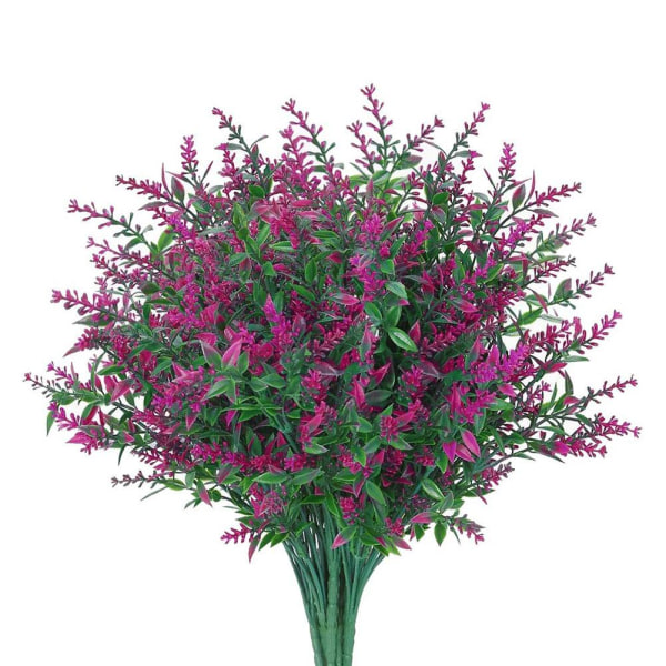 Konstgjorda blommor Plast falska växter In/Outdoor Home Garden De pink One-size