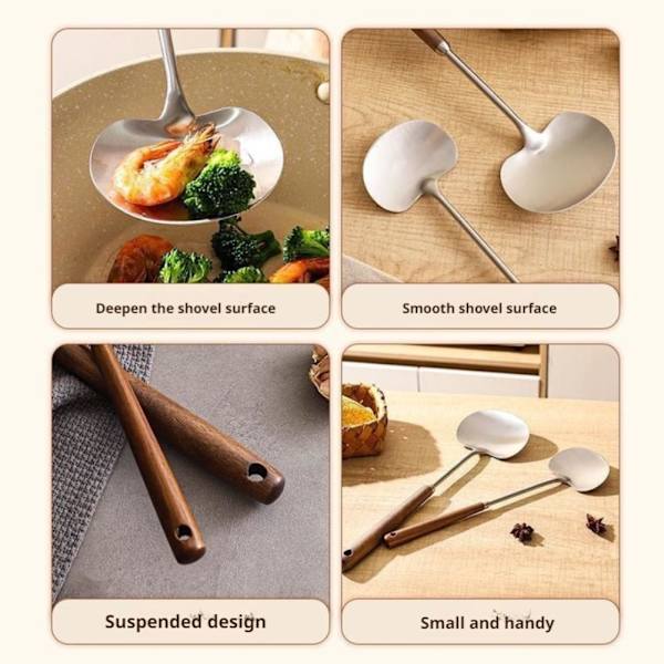 Hushållssvamp Spatel Woksked Special Kock Woksked Skyffel- C 1pcs