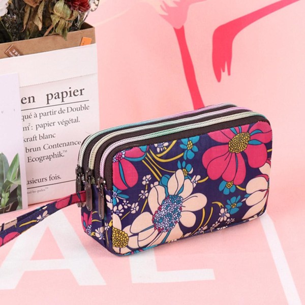 Canvas Plånbok Dam Trendig Handväska Mini Portabel Mynt Förvaringsväska För Utomhus G9d3 004 1pc