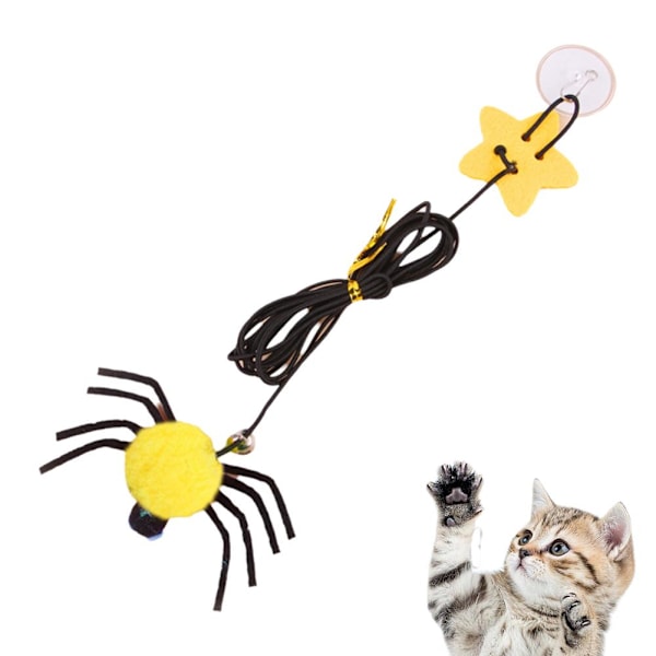 Katt Hängande Inomhusleksaker Kattretare Interaktiv Lek För Katter Leksak V2Z3 yellow 1pcs