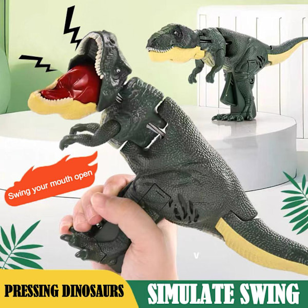 1 st Drake Ryter Trycker För Att Skaka Huvudet Dinosaurieleksaker Kreativ Teleskopisk Mekanisk Fjäder Z8T5