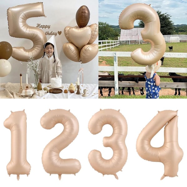 Stora foliefödelsedagsballonger Heliumnummerballong 0-9 Happy Birth 3 32in