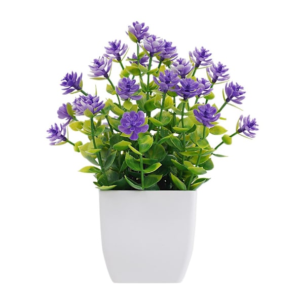 Konstgjorda blommor Fembladiga plommon Små krukväxter Kan Pla Pure eucalyptus Black basin