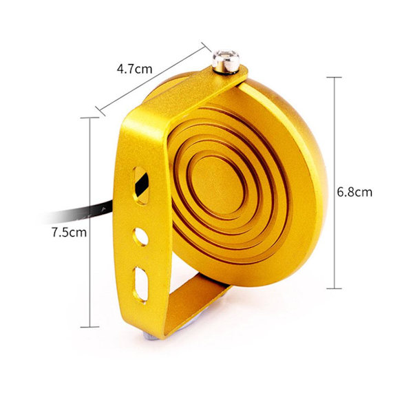 Nya Färgglada Blinkande Motorcykel Elektrisk Lastbil Chassilampor LED-lampor D3K9 W3N6 Yellow One size