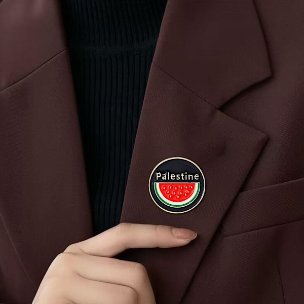 Vattenmelon Emalj Pin| Vattenmelon Palestina Pin | Kuffiyeh M6H3 HOT Pin P5A8 style3 One size