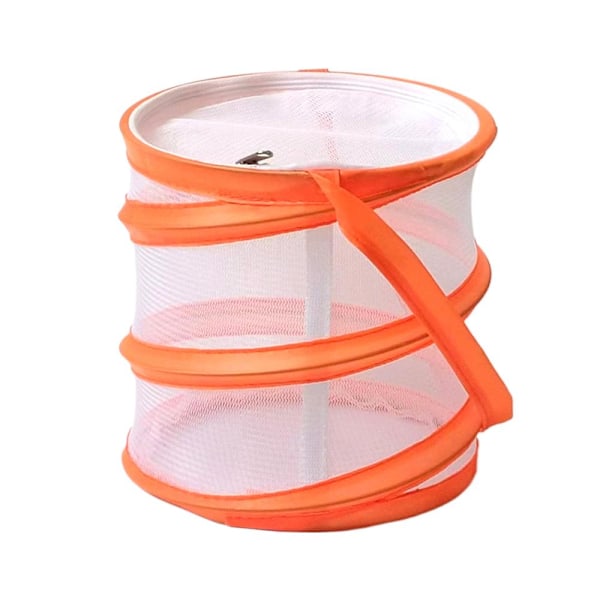 Mesh Hushålls Fjärilbur Insektsbur Förvaringshink Växtbur K3C4 orange 1pcs