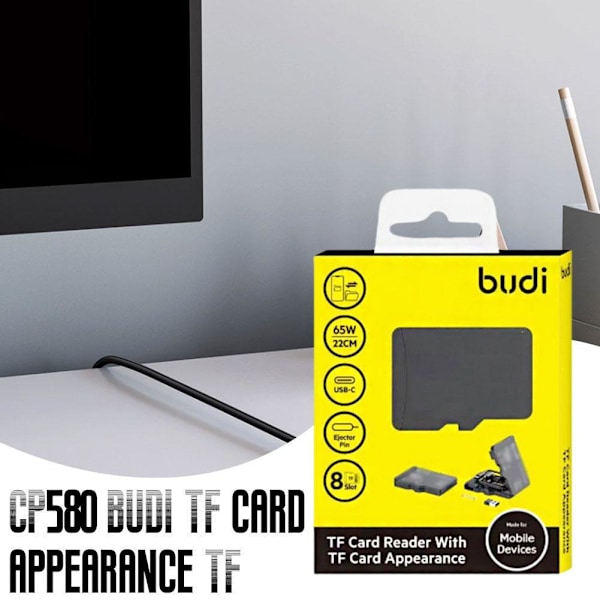 TF-kortläsare USB TYP C och USB-gränssnittsadapter utrustad med Nad N3D1