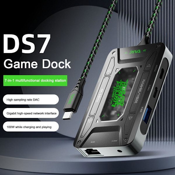 DS7 Type-C Docking Station till HD-omvandlare USB-splitteradapter Lot O1 N1C9 D3G5 DS7 Pro 1set