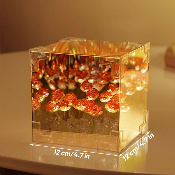 Rosblomma Hav DIY Nattlampa för Mors Dag, Alla Hjärtans Dag Födelsedag V7E2 Red 1set