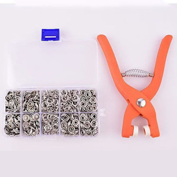 Ögonknäppare Virkverktyg, Säkerhetsögonverktyg, Metallknäppar Klämtång, Hjälpverktyg för fastsättning för virkning av ögon Virkverktyg för Croc Five Claw Tool 1set