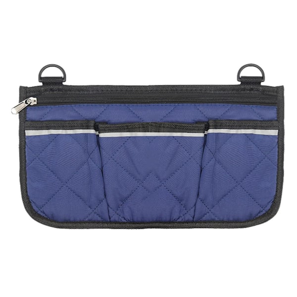 Rullstol Sidoväska Portabel Armstödsficka Organizer Hängande Väska Stor Förvaringskapacitet L8d8 blue One size