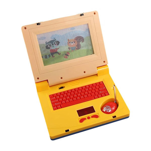 Barn Musik Laptop TToys Dator Maskin Pedagogisk Leksak yellow one-size