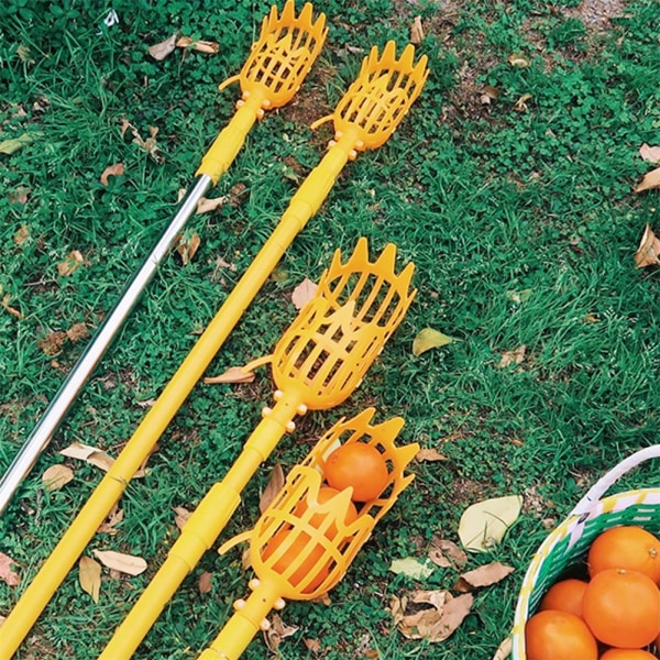 Fruktplockare Head Basket Catcher Collector Trädgårdsplockning också white one-size