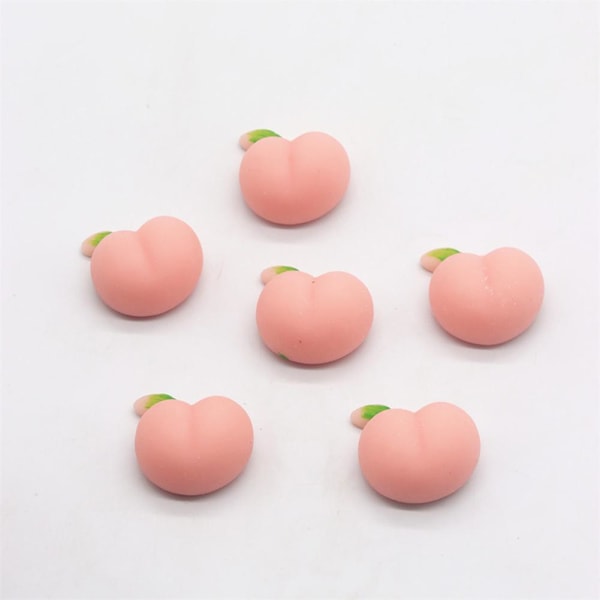 Söt frukt Persika Långsamt stigande Squishys Squeeze Toy Stress Relief peach one size