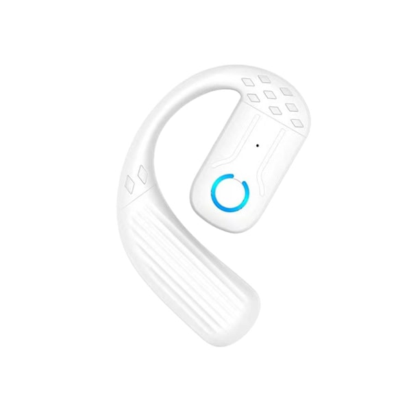 Inga In-Ear Hörlurar, Hängande Öra Bluetooth Headset Enkelt Öra B White 1 pcs