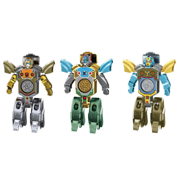 Barn Förvandlar Dinosaurie Mecha Tank Robot Kreativ Spinner Fidget Dekompression Fingertopp U5w1 green 1pcs