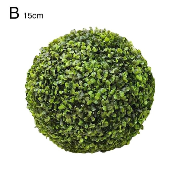 Konstgjord växt Ball Topiary Träd Buxbom Hem Utomhus Bröllop greenB M