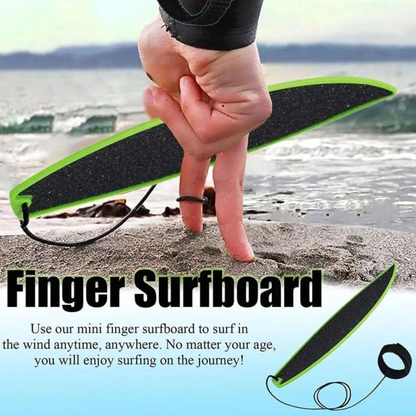 Finger Surfboard Toy Surf The Wind Mini Board för barnsurfare black one-size