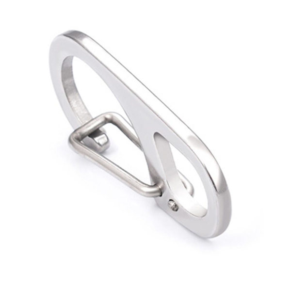 Klassisk Mini Karbinhake Nyckelring Hängande Spänne A Fjäderverktyg Tillbehör J7V3 silver A