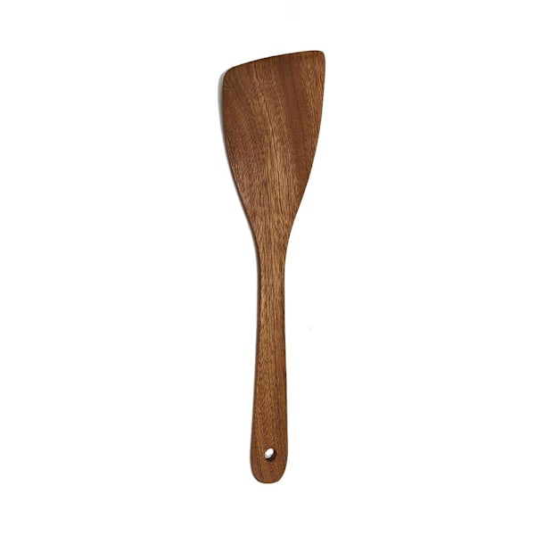 Ebony Trä Kök Matlagningsredskap Verktyg Spatel Sked Vändare H4U2 Slant Spatula 32*7.6 cm
