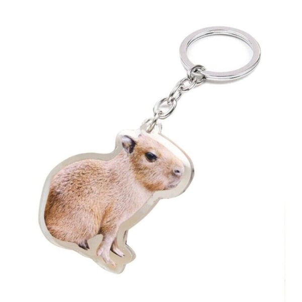 Söt Capybara hänge Nyckelring Akryl Hängande-Charm nyckelring för  Style 4 one-size
