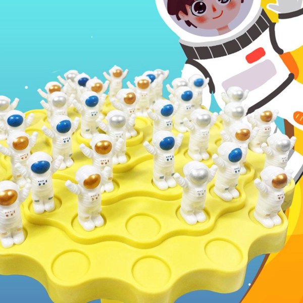 【Färdigt lager】 Utbildningsbrädspel för barn Space Balance Tre yellow onesize