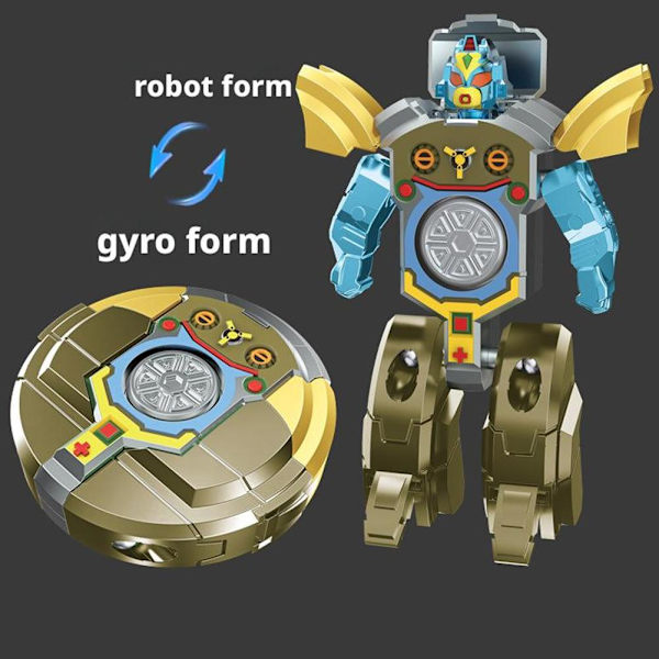 Barn Förvandlar Dinosaurie Mecha Tank Robot Kreativ Spinner Fidget Dekompression Fingertopp U5w1 green 1pcs