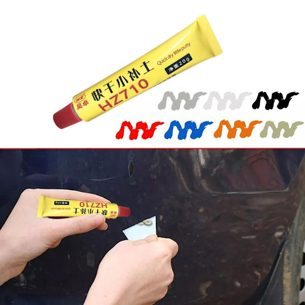 Snabbtorkande reparationsverktyg för bilkarosseri för djupa repor, slät spackel, repfyllare, lack och färg reparationsvård red 1set