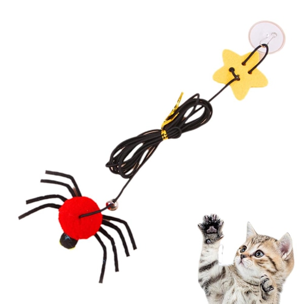 Katt Hängande Inomhusleksaker Kattretare Interaktiv Lek För Katter Leksak V2Z3 red 1pcs
