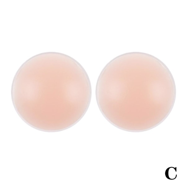 Osynlig silikonnipplar cover Återanvändbar bröstbh Petal Gel P Round One size