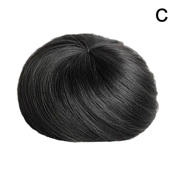 Syntetisk Chignon Donut Roller Hårbitar Elastisk Blond Bun Hai dark 1pcs