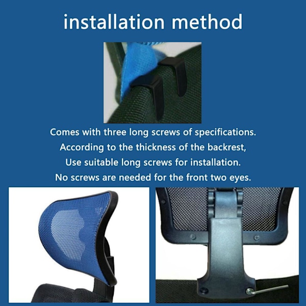 Kontorsstol med andningsbart ergonomiskt nackstöd, justerbar N2V1 Acces black 3.0