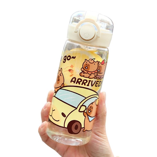 650ml Portabel Vattenflaska Med Sugrör Fri BPA Läcksäker Skolvattenflaska För Barn A 400ml