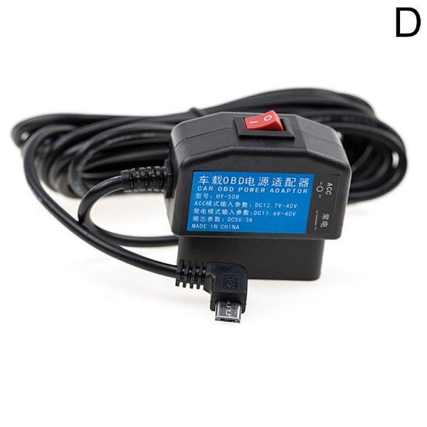 24 timmars parkeringsövervakare laddare OBD till USB adapter X0G9 kabel✨y Mini USB Right