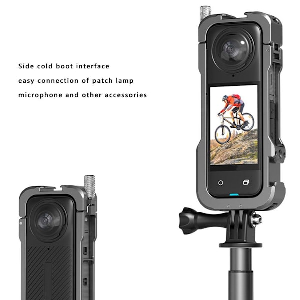 Metall Kaninbur Skyddsram För Insta360X4 Kameratillbehör 